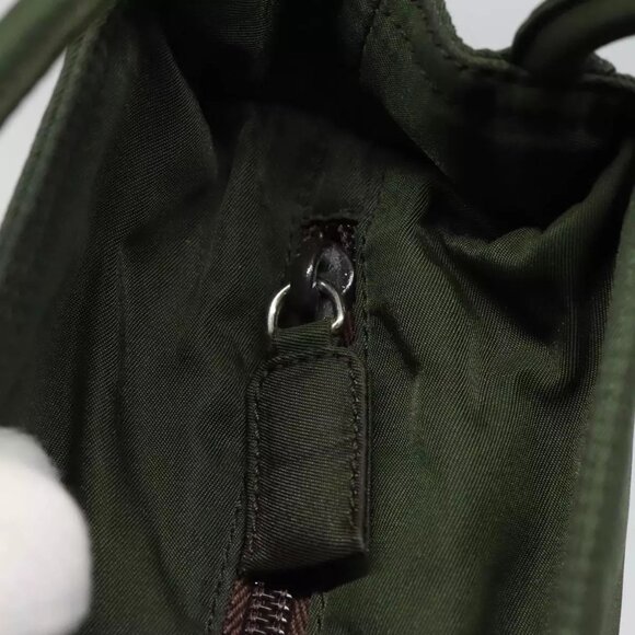 PRADA Tote Bag Nylon Green Auth - Picture 11 of 16
